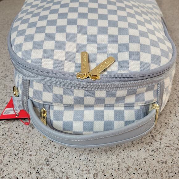 NWT SPRAYGROUND Knit SHARKS IN PARIS Cream DLX Backpack Soldout Limited Edition - Picture 6 of 16